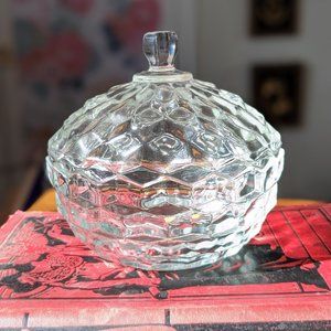 Cubist Candy Dish Vintage Fostoria